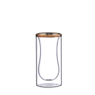 modeling Dishwasher & Microwave Safe reusable double wall glass coffee cup with handle