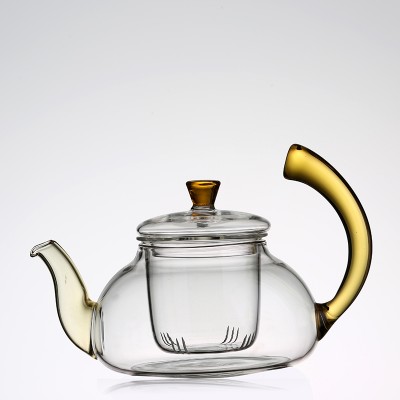 Heat Resistant Set Of Glass Teapot With Double Walled Tea Cups hot selling