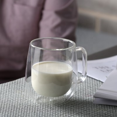 Hot selling Borosilicate Design Glass Milk Cups