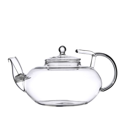 Turkey Heat resistant pyrex glass teapot with infuser with candle heating