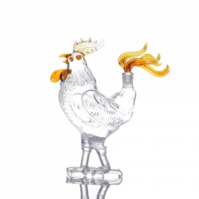 Animal-shaped hand-blown wine bottle crafts, decorations, gifts