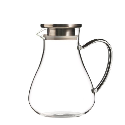 Hot Selling fruit water pitcher cooling glass carafe