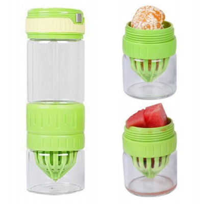 20 Oz Creative Glass Lemon Fruit Infuser Water Bottle for Fruits Such as Strawberry,Orange,Raspberry,Apple juices