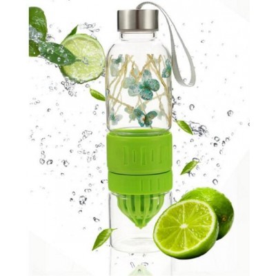 Reusable Fruit Infuser Water Bottle Lemon Squeezer Cup Citrus Juicer