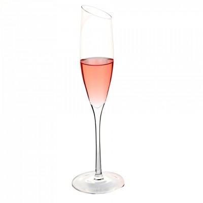 Hot selling champagne flute glass handblown Wedding Toasting Flutes 6oz