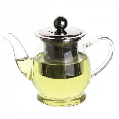 Hot Selling wholesale reusable heat resistant borosilicate glass teapot with infuser