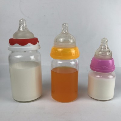 wide neck straight infant feeding bottles