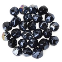 Decorative fireplace colored diamond glass beads