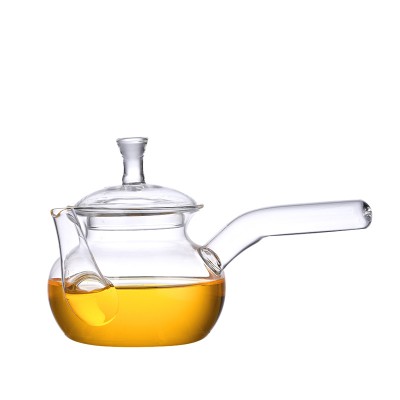 Turkey Heat resistant pyrex glass teapot with infuser with candle heating